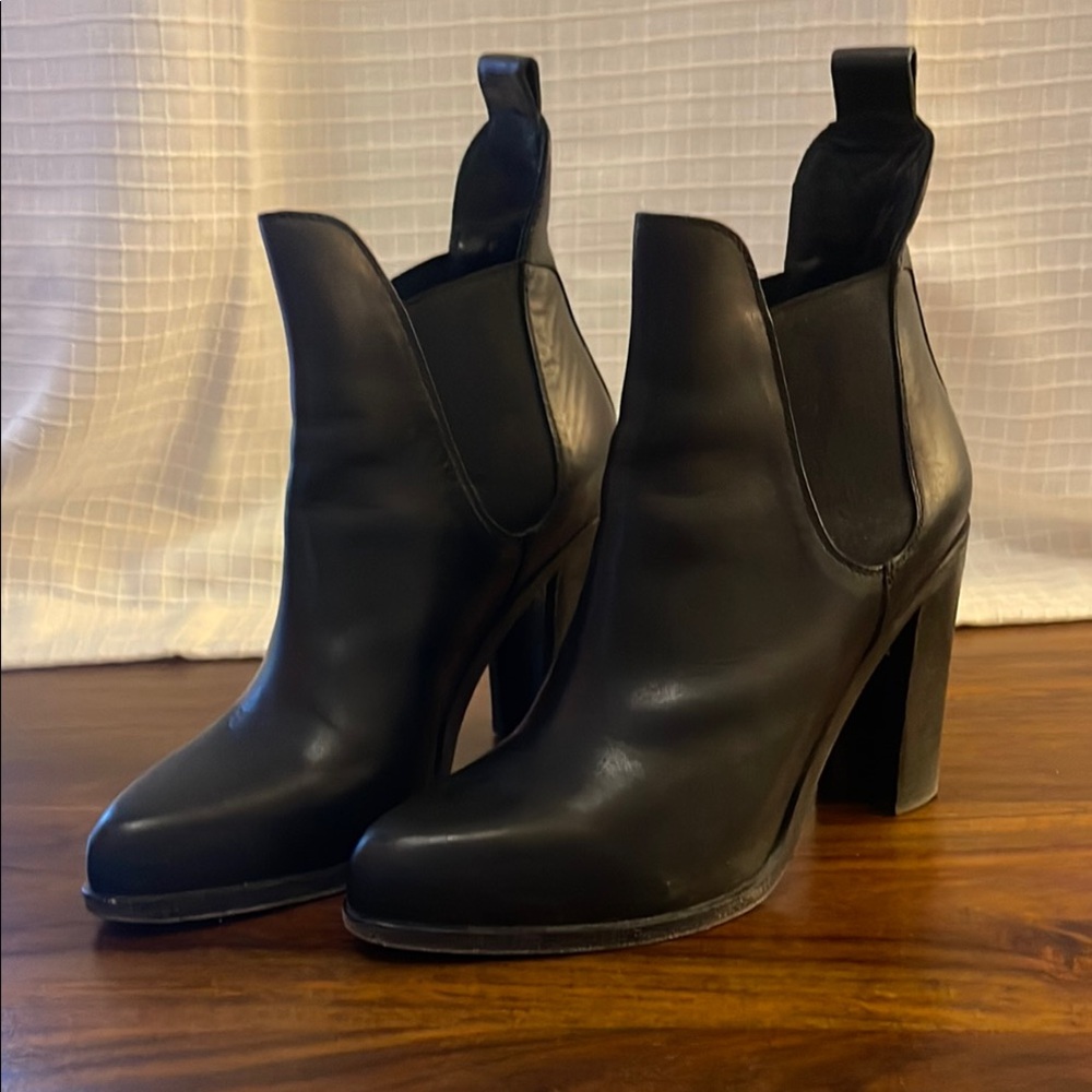 Rag and Bone Heeled Black Leather boots sz40